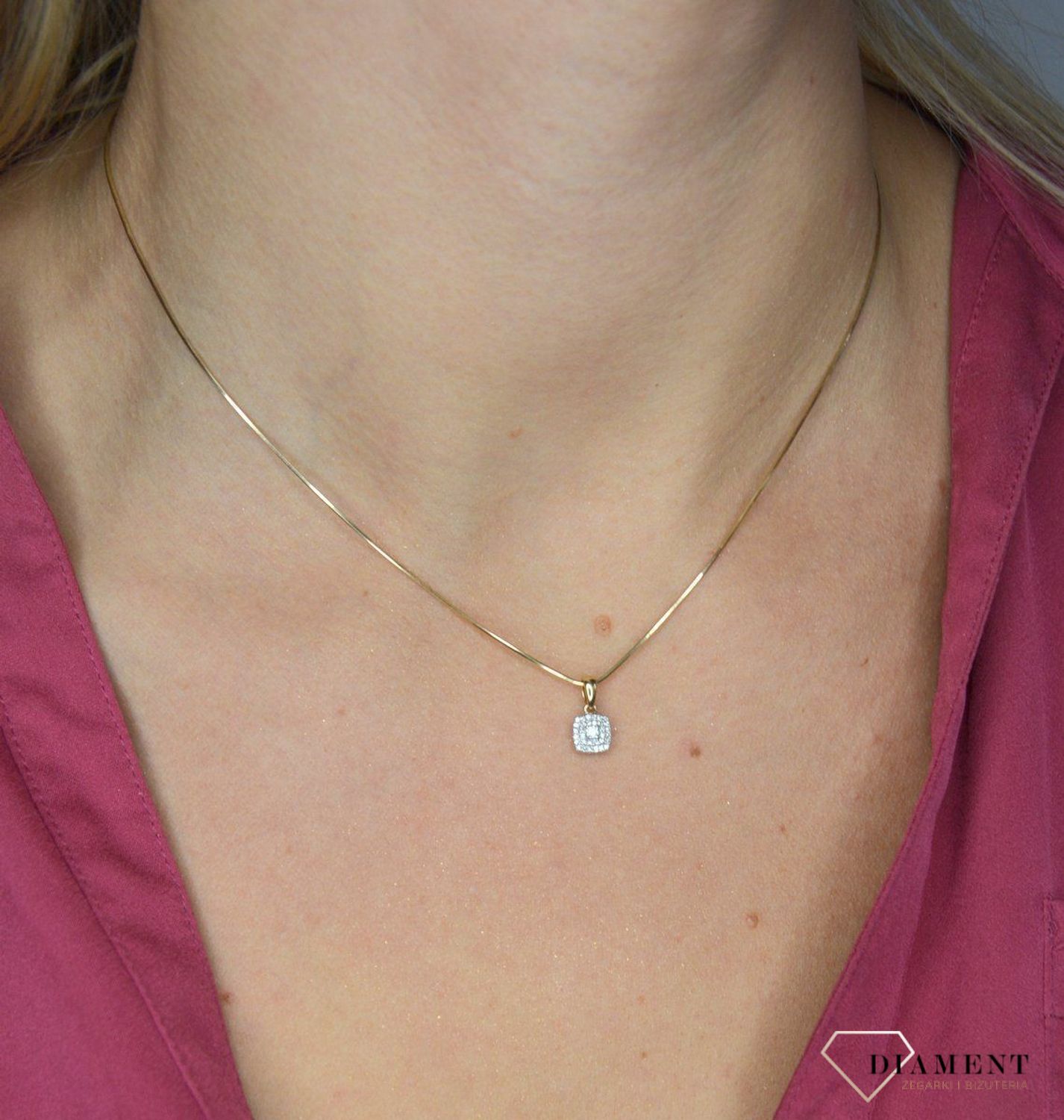 Kolczyki złote DIAMENT złoto, diamenty E45732 . Kolczyki z diamentami numer wzoru E45732 YW P (1).jpg